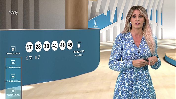Loterías - Sorteo de la Bonoloto y Primitiva del 05/06/2023