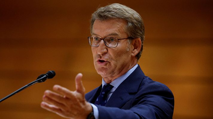 Telediario 1 - Feijóo confirma que habrá un 'cara a cara' con Sánchez y dice que suprimirá el Ministerio de Igualdad si gobierna