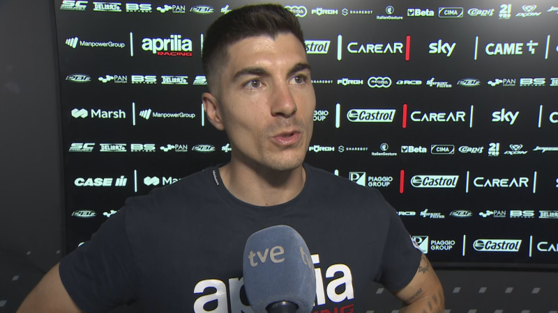 Maverick Viñales, a RTVE: "Tengo muchas ganas de conseguir esa victoria con Aprilia aquí"