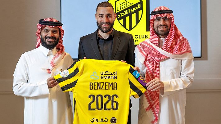 Telediario 2 - El nuevo ídolo de Arabia Saudí: Benzema, presentado con el Al-lttihad