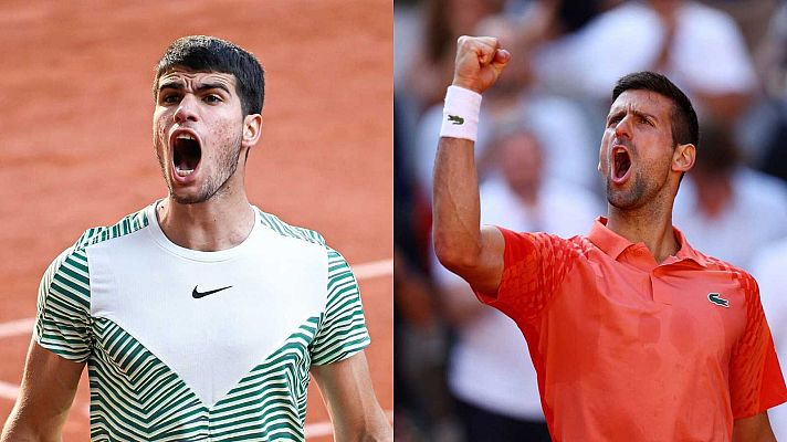 Alcaraz vs. Djokovic, final anticipada en Roland Garros - ver ahora