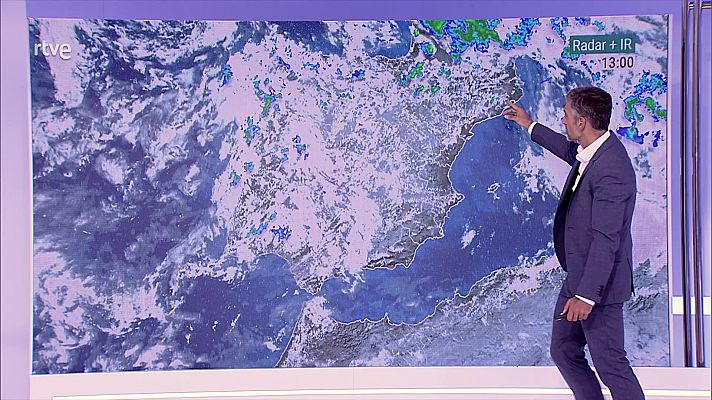 El tiempo - Chubascos localmente fuertes en el este de Galicia, Asturias y entorno de Pirineos, donde irán acompañados de tormentas