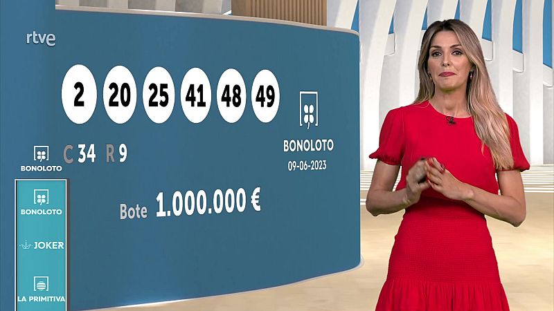 Sorteo de la Bonoloto y Euromillones del 09/06/2023