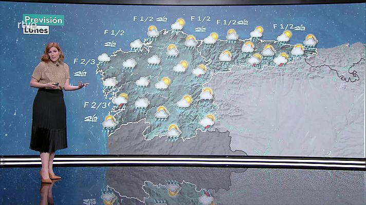 El tiempo - Chubascos y tormentas localmente fuertes en amplias zonas de la mitad norte peninsular, sur del Sistema Ibérico y en Mallorca