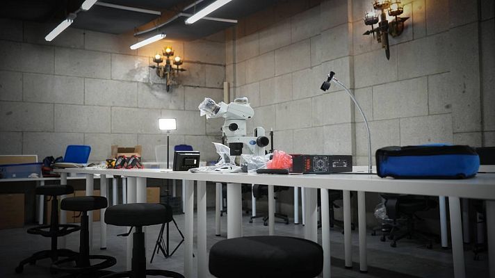 Telediario 1 - Un equipo forense inicia los trabajos para exhumar a 128 víctimas del Valle de Cuelgamuros