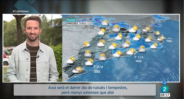 El temps - Darrer dia de ruixats a l'espera de més sol i calor