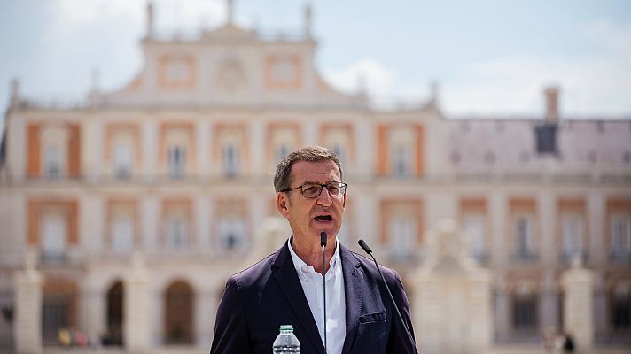 Telediario 1 - Feijóo justifica el acuerdo con Vox en la Comunidad Valenciana culpando al PSOE y estos tachan el pacto de "infamia"