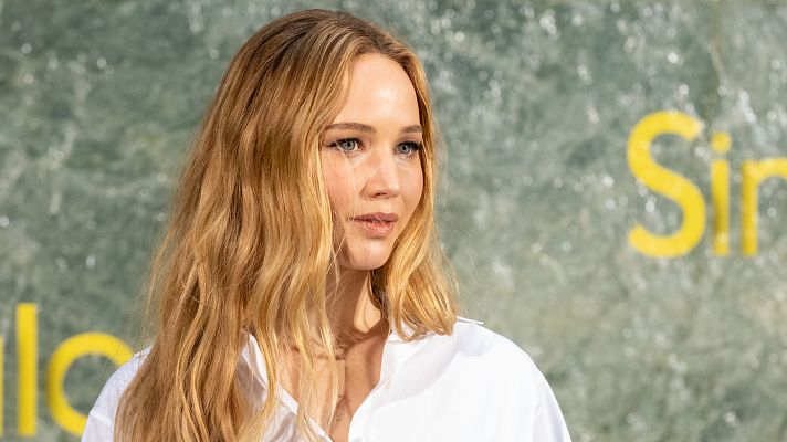 Telediario 1 - Jennifer Lawrence: "Era mi primera comedia, así que no me sentía tan segura"