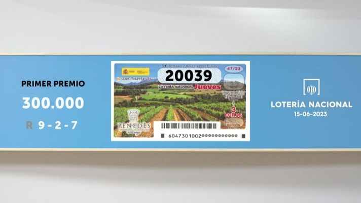 SELAE - Sorteo de la Lotería Nacional del 15/06/2023