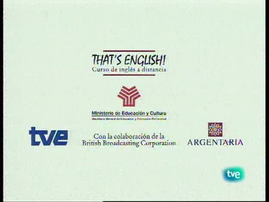 That's English - Módulo 8 - Unidad 5 - Programa 3