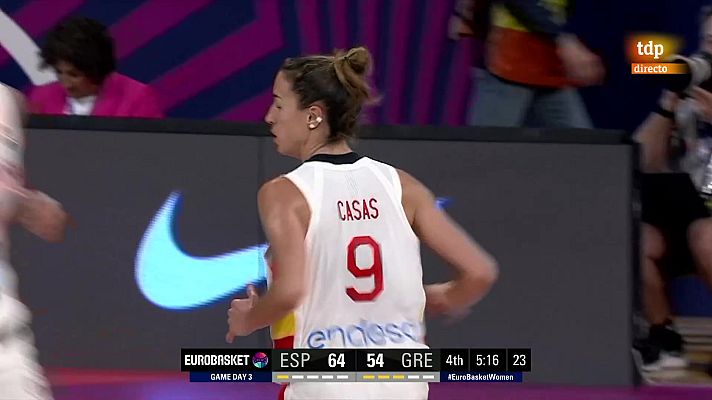 Baloncesto en RTVE - La exhibición de Queralt Casas que disparó a España hacia cuartos de final del Eurobasket