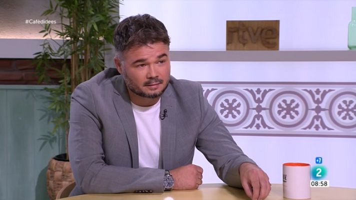 Cafè d'idees - Rufián: "S'està vetant Maragall, el problema no és Trias"
