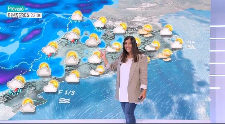 El temps - Núvols, pols sahariana, ruixats de fang, calor i xafogor