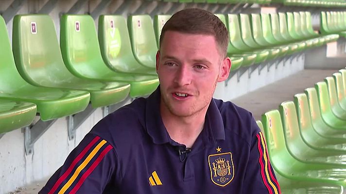 Telediario 1 - Sergio Gómez: "Para ganar la Eurocopa sub-21 es muy importante cuidar todos los detalles"