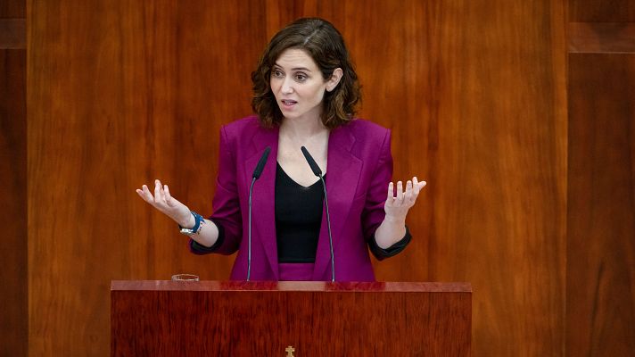 Informativo 24h - Ayuso entra a un cuerpo a cuerpo con Vox en su debate de investidura mientras la izquierda le pide no retroceder en derechos