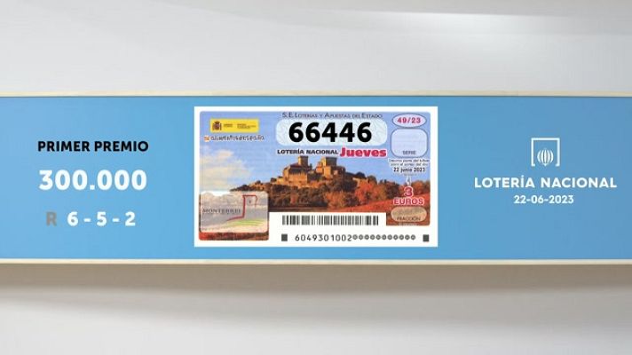 SELAE - Sorteo de la Lotería Nacional del 22/06/2023