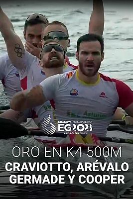 Piragüismo - Juegos Europeos | España gana el oro de piragüismo en K4 500
