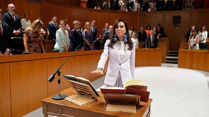 Telediario 1 - El PP cede la Presidencia de las Cortes de Aragón a Vox