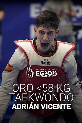  - Adrián Vicente consigue el tercer oro en taekwondo para España en los Juegos Europeos
