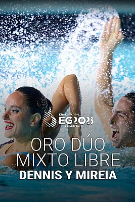 Natación - Dennis González y Mireia Hernández consiguen el oro en el dúo mixto libre