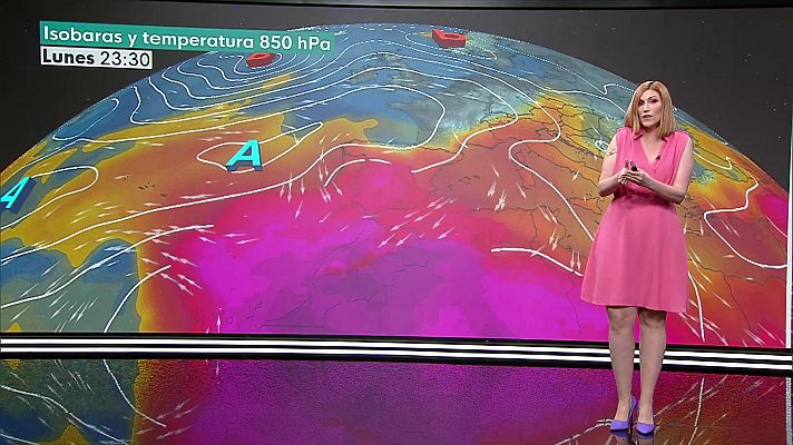 El tiempo - Temperaturas significativamente elevadas en amplias zonas de la mitad sur y en el nordeste peninsular, así como en la meseta Norte