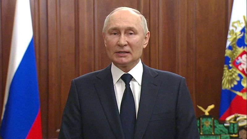 Putin acusa de "traición" a los organizadores del motín | Ver