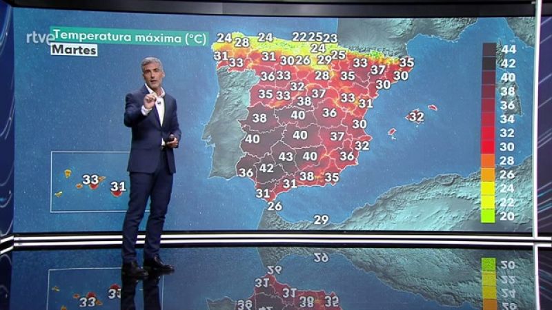 Temperaturas significativamente elevadas en la mitad sur y en el nordeste peninsular - ver ahora
