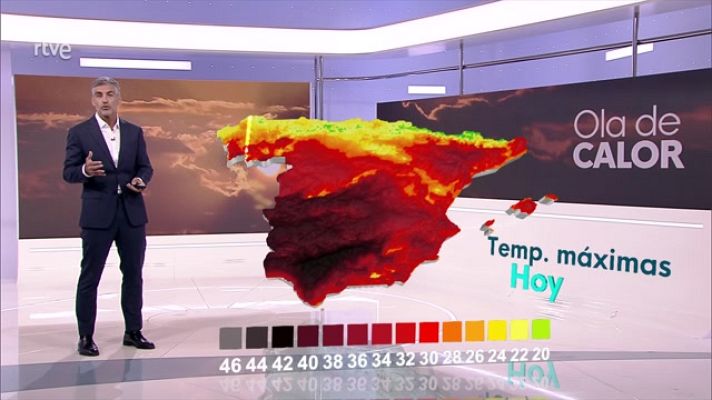 El tiempo - Temperaturas altas en la mitad sur y en el nordeste peninsular, así como en Canarias