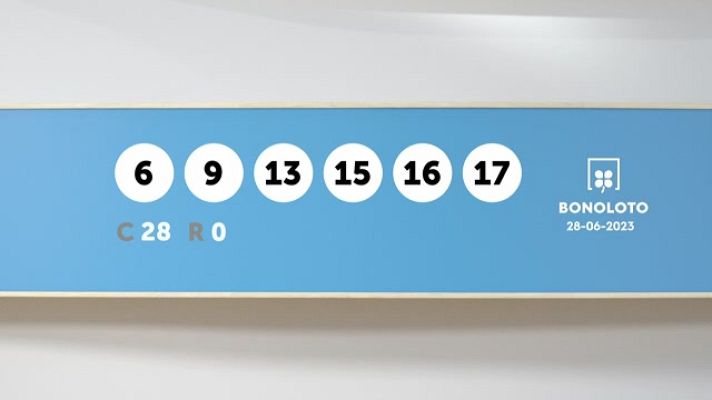 SELAE - Sorteo de la Lotería Bonoloto del 28/06/2023