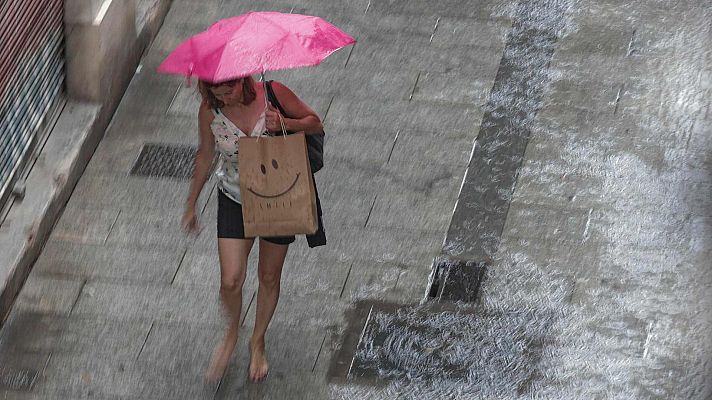 El tiempo - Tormentas localmente fuertes en el área Pirenaica, Cataluña y sistema Ibérico