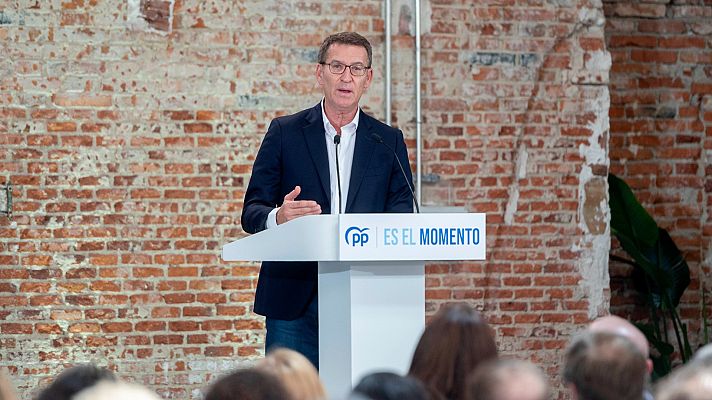 Telediario 1 - Génova celebra el pacto de PP y Vox en Extremadura y la izquierda lo ve un "retroceso"