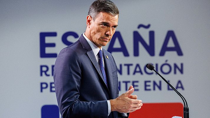 Telediario 1 - Sánchez carga contra los pactos de PP y Vox