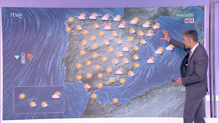 El tiempo - Intervalos de viento fuerte en el valle del Ebro, Ampurdán y Canarias. Temperaturas significativamente altas en Gran Canaria