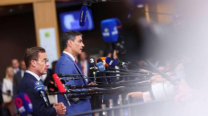 Telediario 2 - El entendimiento entre el norte y el sur de la UE: España sucede a uno de los 'frugales', Suecia