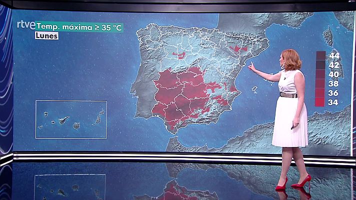 El tiempo - Chubascos y tormentas localmente fuertes en el sistema Central, la Ibérica oriental y el interior del este peninsular