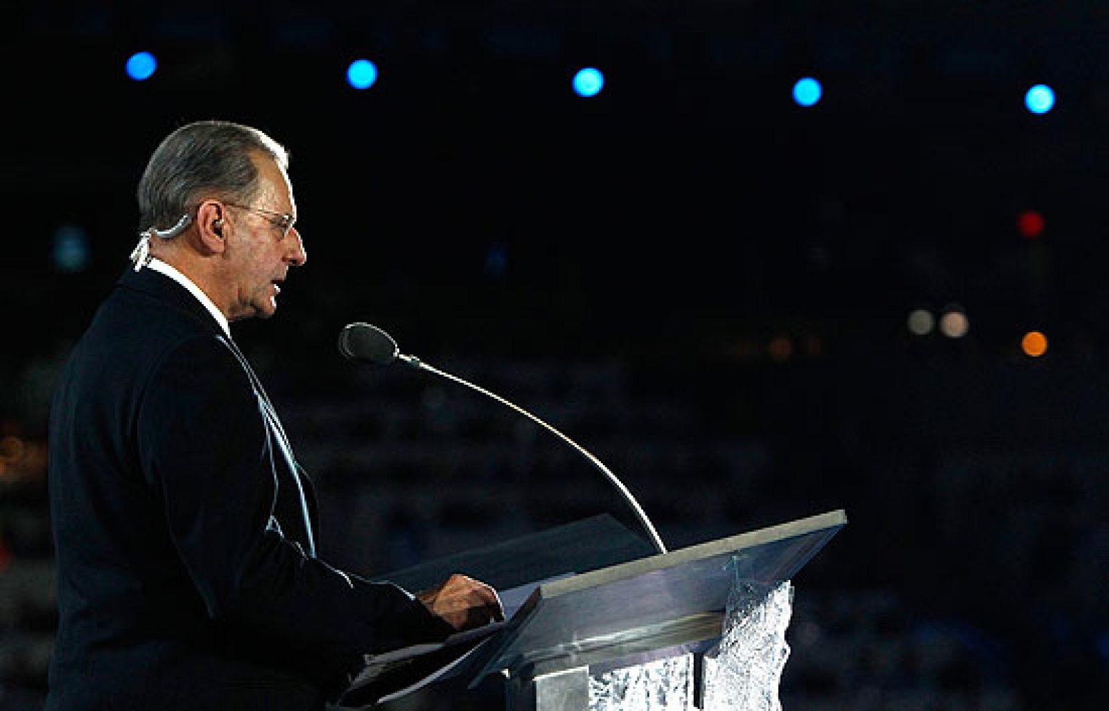 Discurso de fin de la inauguración del presidente del Comité Olímpico Internacional, J. Rogge.