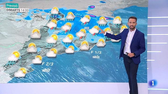 El temps - Tempestes i calor continguda fins dijous