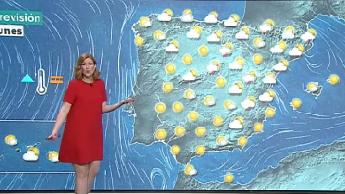 Telediario Matinal - El mes de julio comienza con temperaturas normales y fuertes tormentas