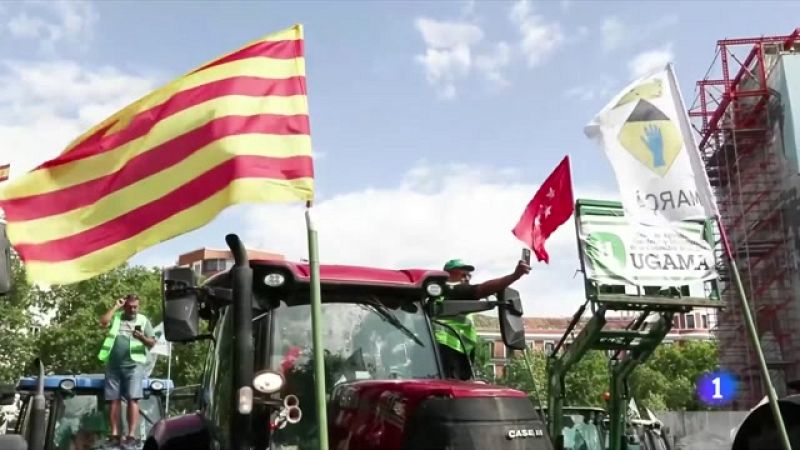 La pagesia protesta a Madrid