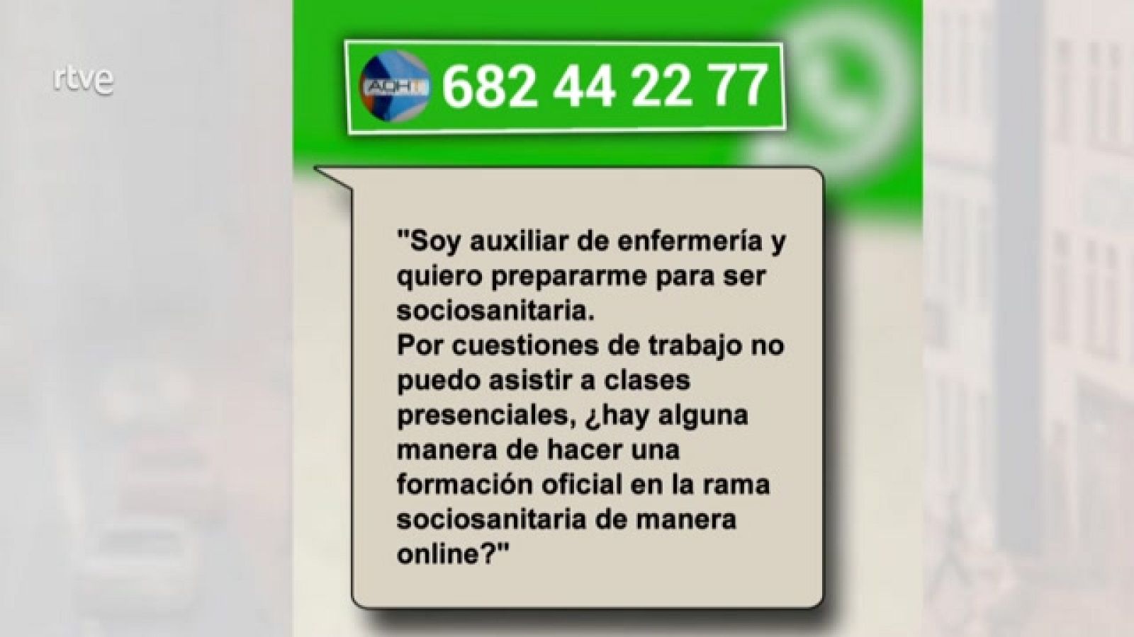 AQUÍ HAY TRABAJO - Formarse como sociosanitaria - ver ahora