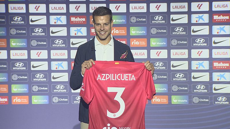 El Atlético de Madrid presenta a César Azpilicueta - Ver vídeo