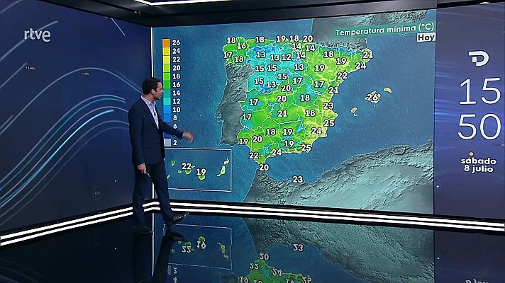 El tiempo - Temperaturas diurnas en ascenso en todo el tercio oriental peninsular, Andalucía y Baleares