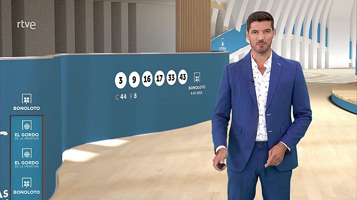 Loterías - Sorteo de la Bonoloto y El Gordo de la Primitiva del 09/07/2023