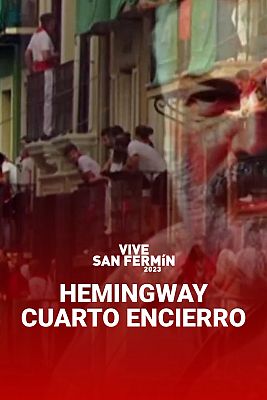 Hemingway, "corresponsal del pasado" en el cuarto encierro de San Fermín: "En mi época los balcones eran escasos y privilegiados"
