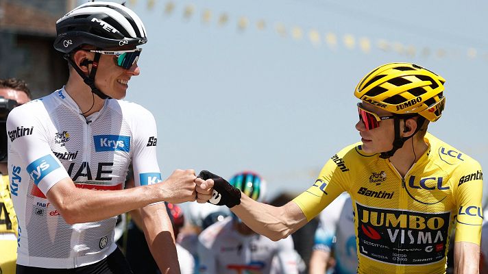 Telediario 1 - Pogacar vs. Vingegaard, un duelo para la historia