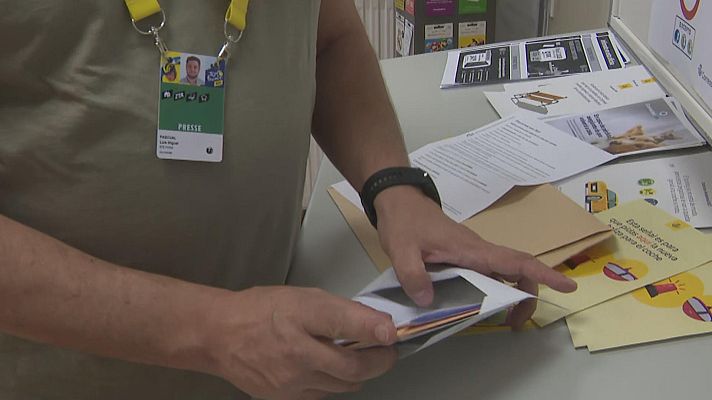 Telediario 1 - Cómo votar desde el Tour: la carrera llega a París el 23-J