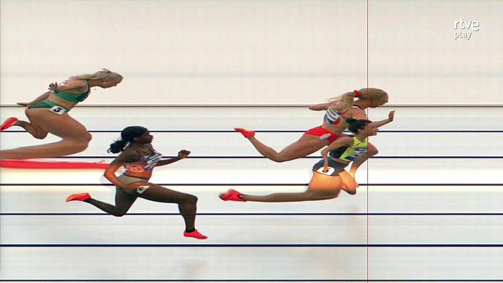 Atletismo - Adiaratou Iglesias, plata en 100 m en un ajustadísimo final