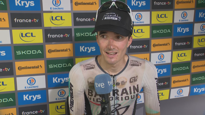 Pello Bilbao, a RTVE: "Ha sido difícil concentrarme en el Tour con las emociones de las últimas semanas"