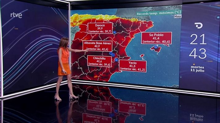 El tiempo - Intervalos de viento fuerte de origen tormentoso en el interior del tercio este peninsular