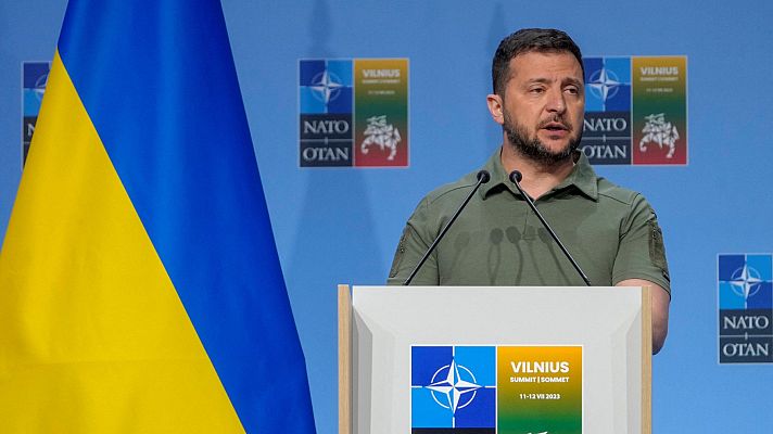 Telediario 1 - Zelenski celebra el resultado de la cumbre de la OTAN, pero afirma que habría sido mejor con una invitación